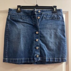 Wallflower Blue Denim Mini Skirt